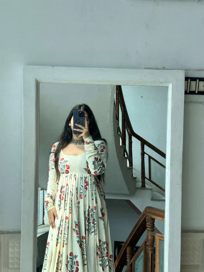 Cotton Reem Gher Set with Pants