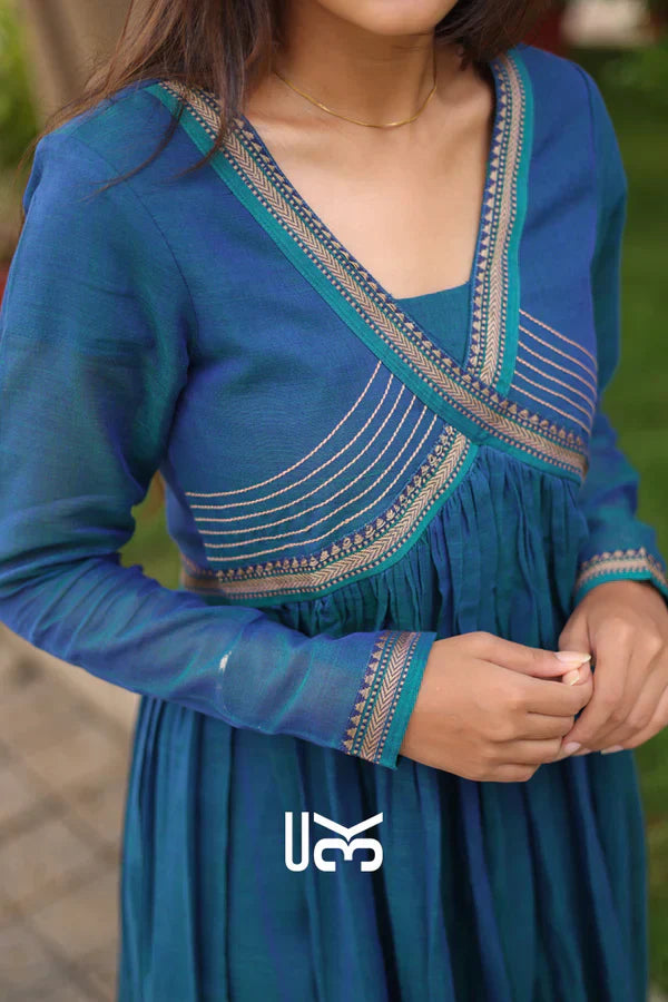 Kurta Set in Peacock Blue