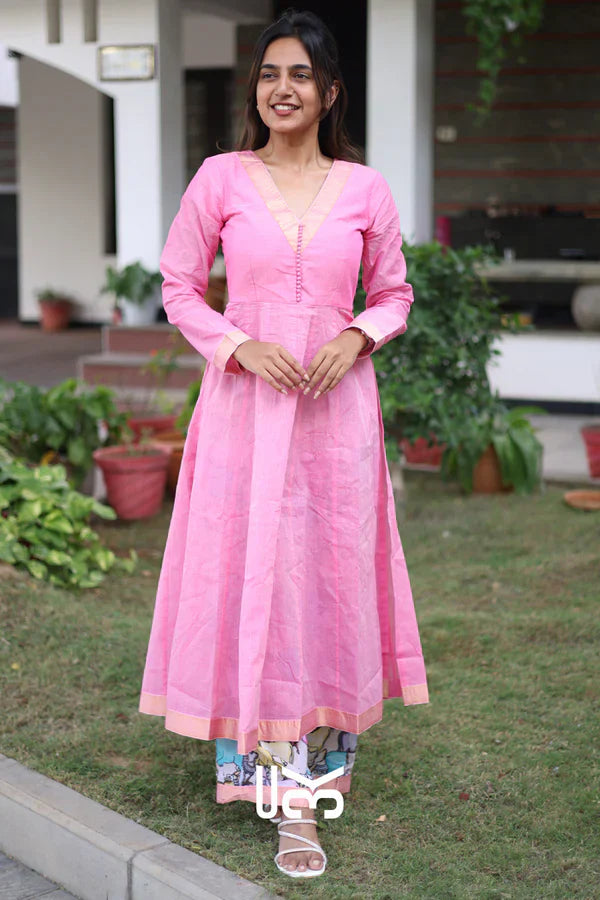 Peony Kurta Set in Pink