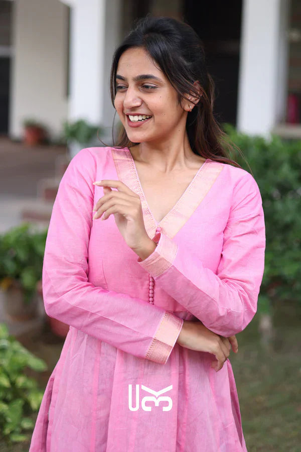 Peony Kurta Set in Pink