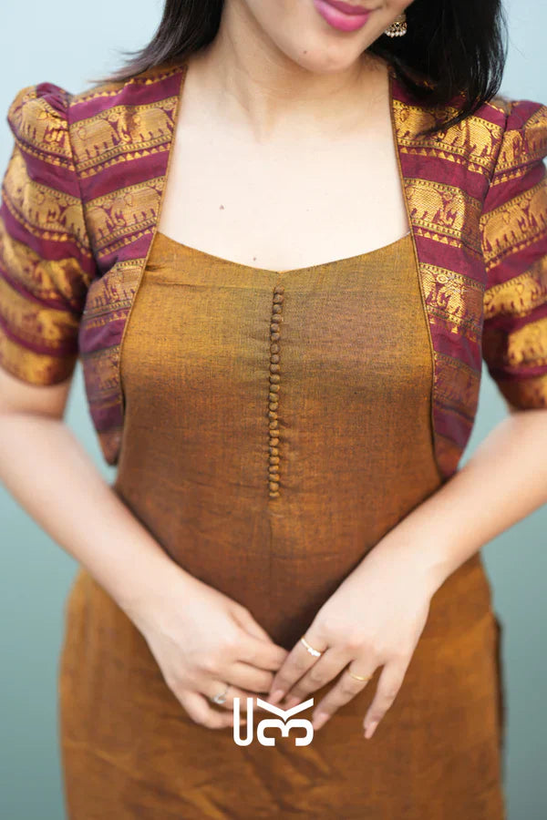 Kurta Set in Ochre Yellow