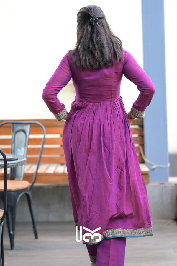 Kalyani Kurta Set in Purple