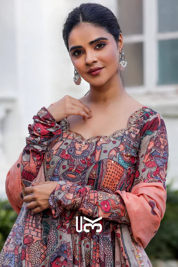 Kuhu Anarkali (Dress) in Maroon