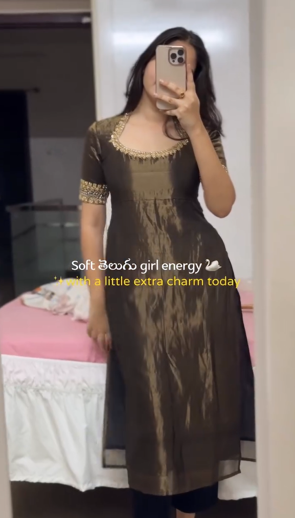 Designer Black Kurta Set