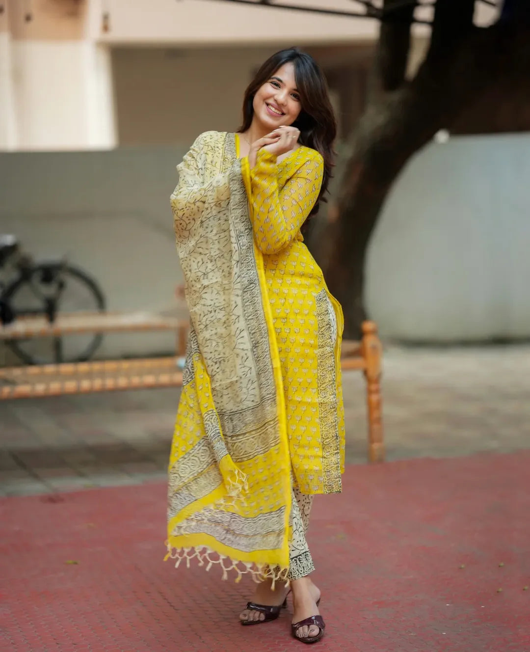 Banarasi Cotton Silk Kurta set