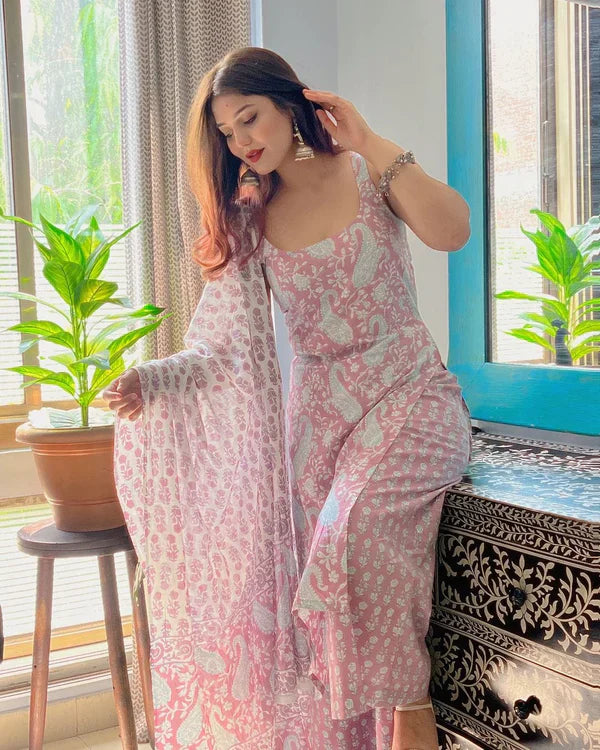 VAIDEHI COTTON SUIT SET